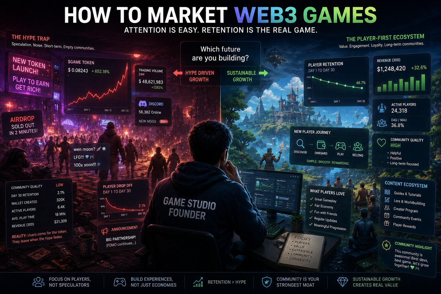 Web3 Gaming Turn attention into player retention, community, and sustainable growth.